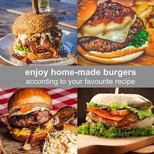 Ex-pro Hamburger Maker  - Dual Electric Burger Grill Cooker With Non Stick Plates - 1000W