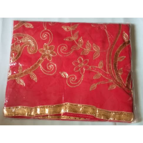 Indian Sari Material Red 6yards