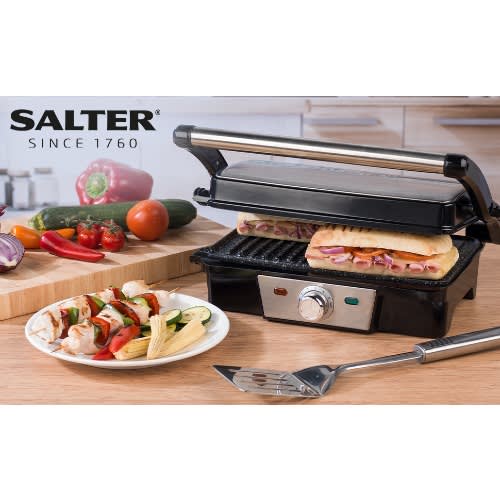 Megastone Health Grill & Panini Press - Electric Non-stick Grill - 1500W - Black - Ek2132mg