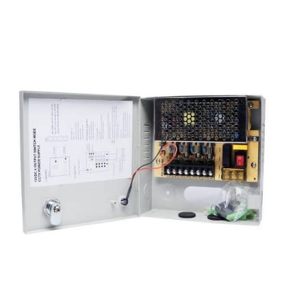 4 Channel Fused 12vdc Cctv Power Supply