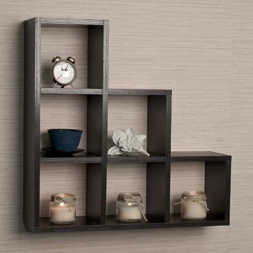 Bermondsey Stepped 6 Cubby Decorative Wall Shelf 19'' H x 19'' W x 5'' D
