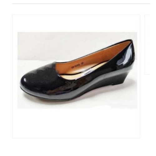 Patent Leather Female Office Shoe - Black
