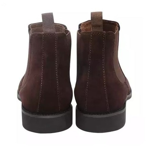 Suede Chelsea Boots - Brown