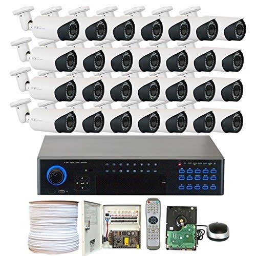 32 Channels Cctv Camera Complete Security Surveillance Kit + 7TB HDD Drive