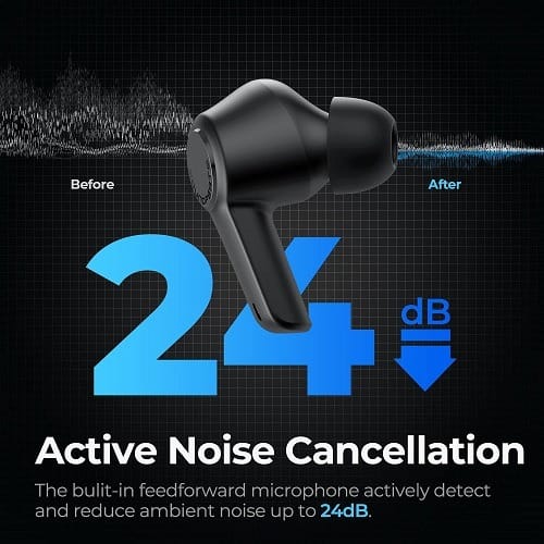 Soundpeats T3 Earbuds With Active Noise Cancellation
