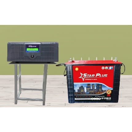 1kva Inverter - Tubular Water Battery -Bundle + Installation