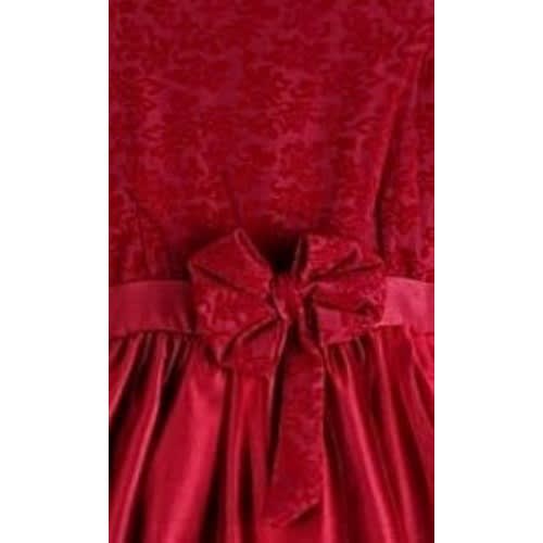 Net Design Dress For Age 5 -Wine