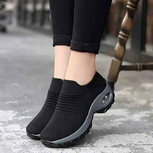 Ladies Black Sneakers