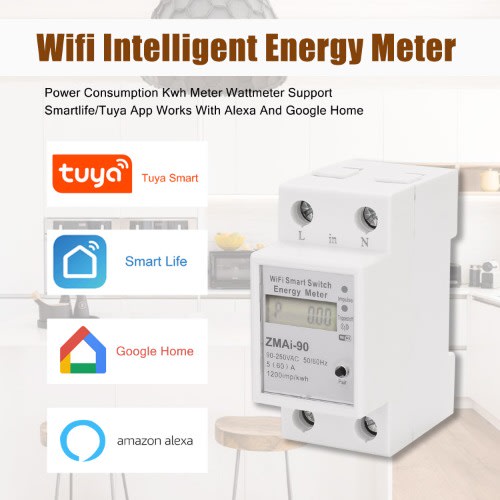 Tuya Smart Wifi Single Phase Energy And Power Meter