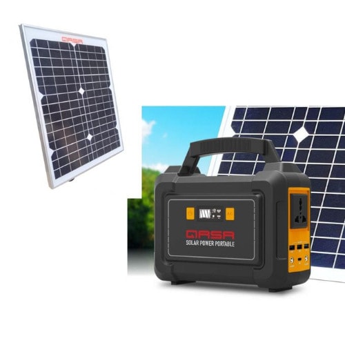 Solar Power Inverter Generator - Lithium Battery Based - AC/DC Output+30W Solar Panel