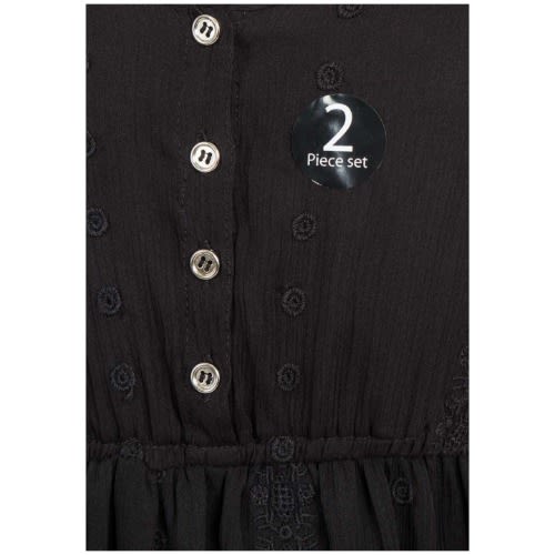 Girls 2 Pieces Dress - Black