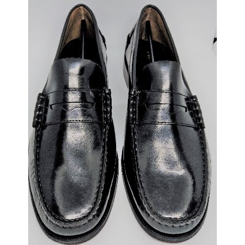 Spanish Leather Loafers - Black