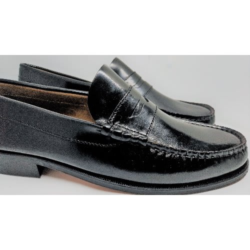 Spanish Leather Loafers - Black