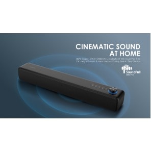 Soundfull Soundbar Wireless 12hours Cinematic Bluetooth Speaker, Obs-91d