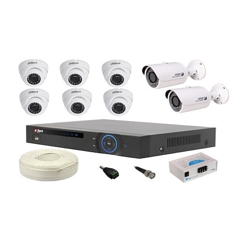 8 Cctv Camera Complete Kit + 2 Terabyte Hard Drive