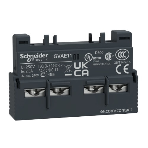 Tesys Deca - Auxiliary Contact - 1 No + 1 Nc - GVAE11