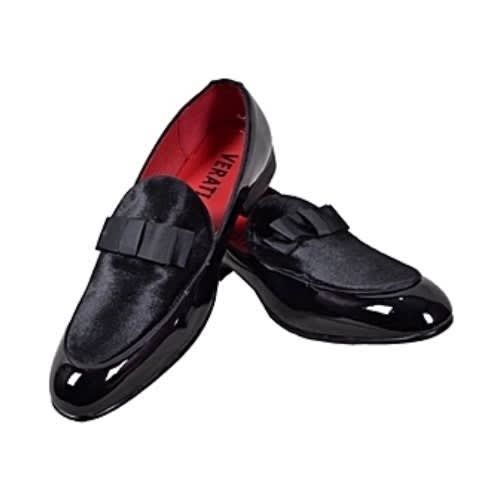 Glossy Men Shoe - Black
