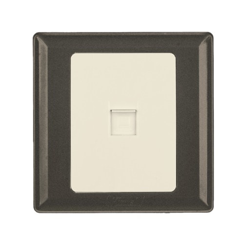 Himel Data Socket- Advanced Series -1 Gang- Rj45- 8-pin - HWDA1DSB- Brown