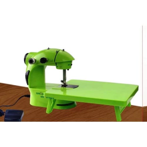 Portable Desktop Sewing Machine With Foot Pedal & Adapter  + Table Extension Board