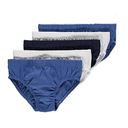 5 Pack Assorted Boys Briefs