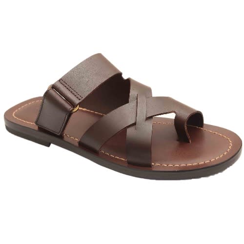 Brown Leather Slippers
