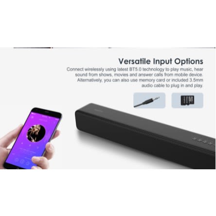 Soundfull 12-hours Cinematic Bluetooth -16W Soundbar Speaker