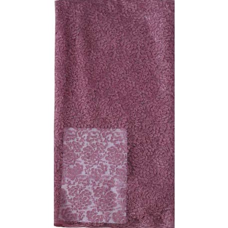 Floral Pink Studded Lace - 5 Yards