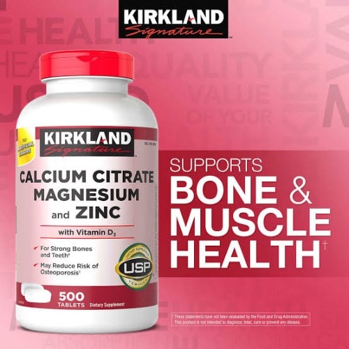 Calcium, Magnesium And Zinc With Vitamin D3- 500 Tabs