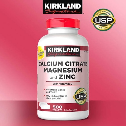 Calcium, Magnesium And Zinc With Vitamin D3- 500 Tabs