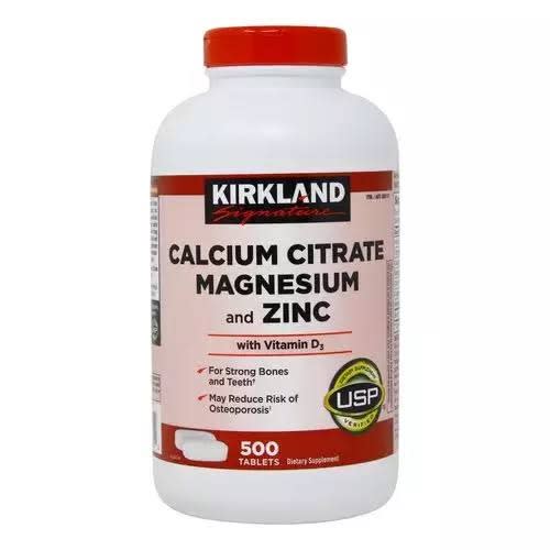 Calcium, Magnesium And Zinc With Vitamin D3- 500 Tabs