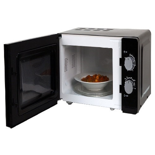 17L Compact Manual Microwave - 700W - Jet Black