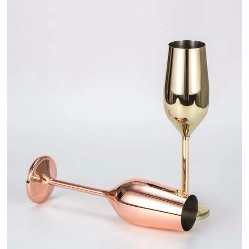 Stainless Steel Champagne Wine Cup - 6pcs