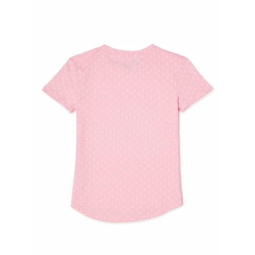 Girls Sequin Embellished Unicorn Polka Dot T-shirt Top