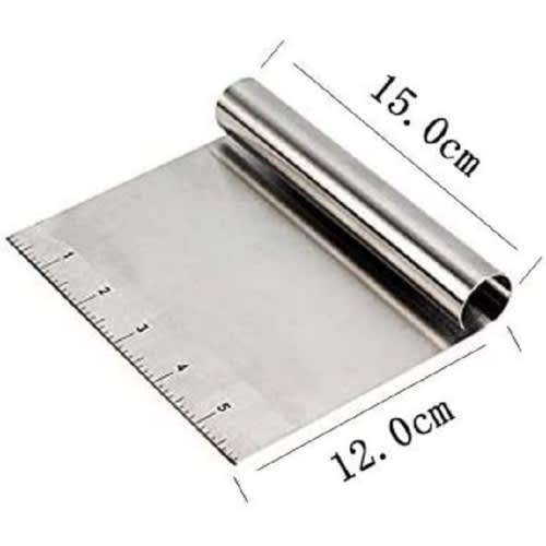 Stainless Steel Multi-purpose Pastry Scraper & Chopper With Ruler