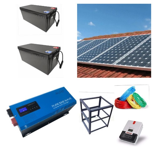 5kva 24v Wall Mounted Pure Sine Wave Inverter+ Solar