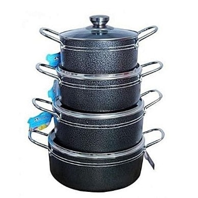 Non Stick Pots - Set Of 4
