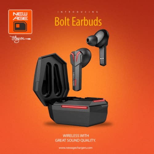 New Age Bolt Wireless Bluetooth Earbuds
