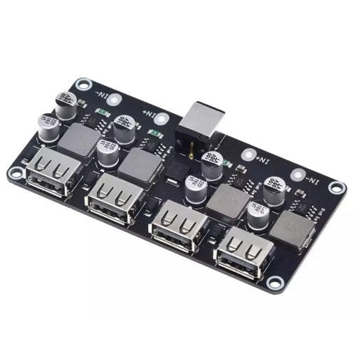 4 In 1 USB QC3.0 QC2.0 DC-DC 6V-32V To 5V Fast Charging Buck Converter Step Down Module