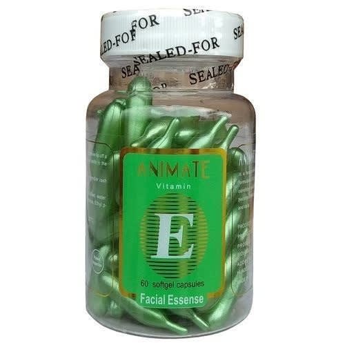 Vitamin E Facial Oil - '60' Soft Gel Capsule - Green
