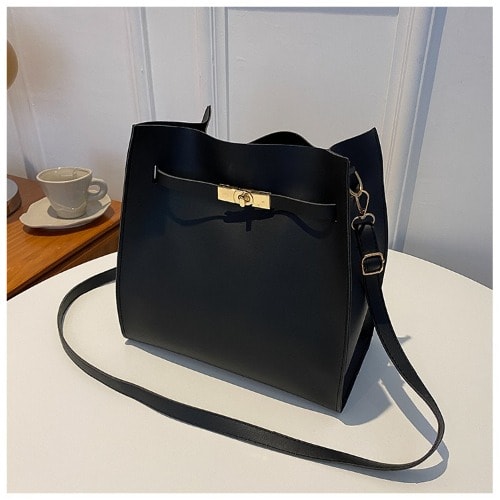 Ladies Shoulder Handbag- Black