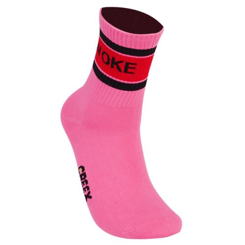Comfy  Crew Socks - Pink