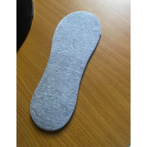 Men's Cotton Invisible  Socks -  Grey