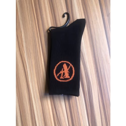 Black Orange Luxury Men's Cotton Socks