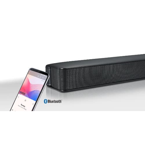 2 Channel Compact Sound Bar with Bluetooth - Black - 40w