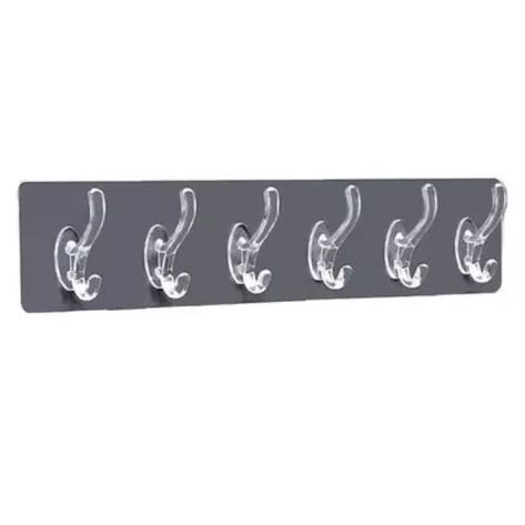 Plastic Adhesive Wall Hook 6 In 1