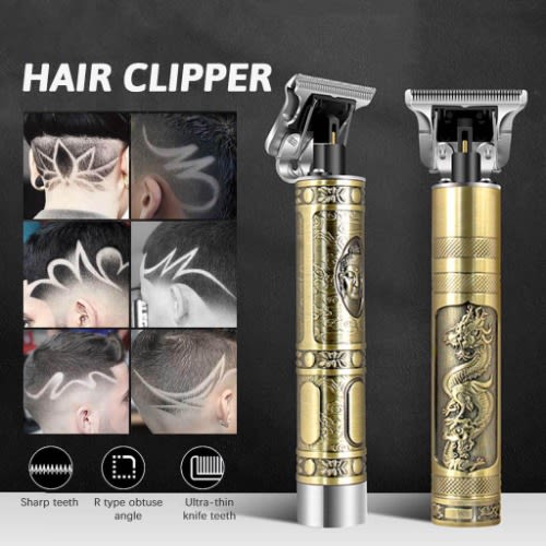 Gold Plated Rechargeable Hair Clipper And Trimmer