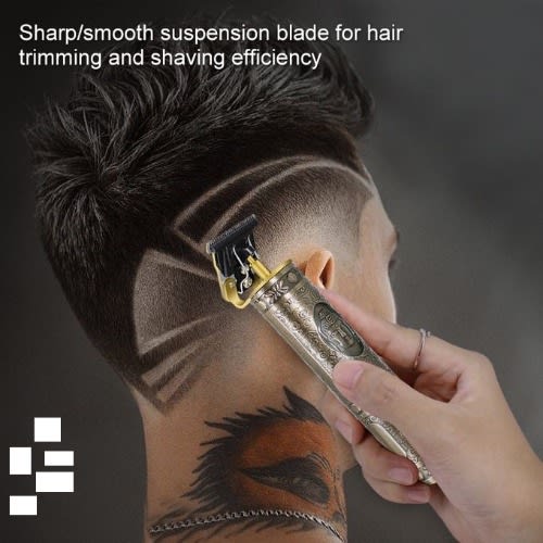 Gold Plated Rechargeable Hair Clipper And Trimmer