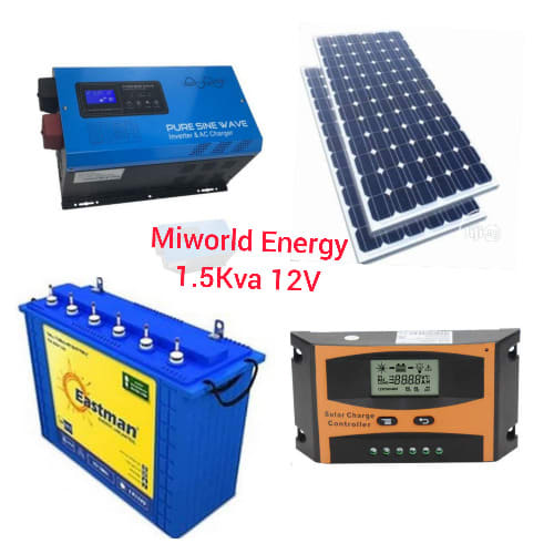 1.5kva 12v Solar System + Tubular