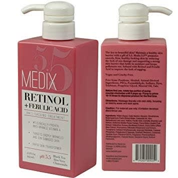 Medix 5.5 Retinol Cream With Ferulic Acid Anti-sagging Treatment 15oz