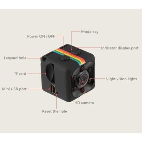 Mini Hidden Spy Camera Video Recorder With Night Vision And Motion Detection
